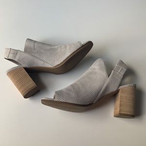 Cole Haan Open Toe Chunk Heel Bootie - Size 10